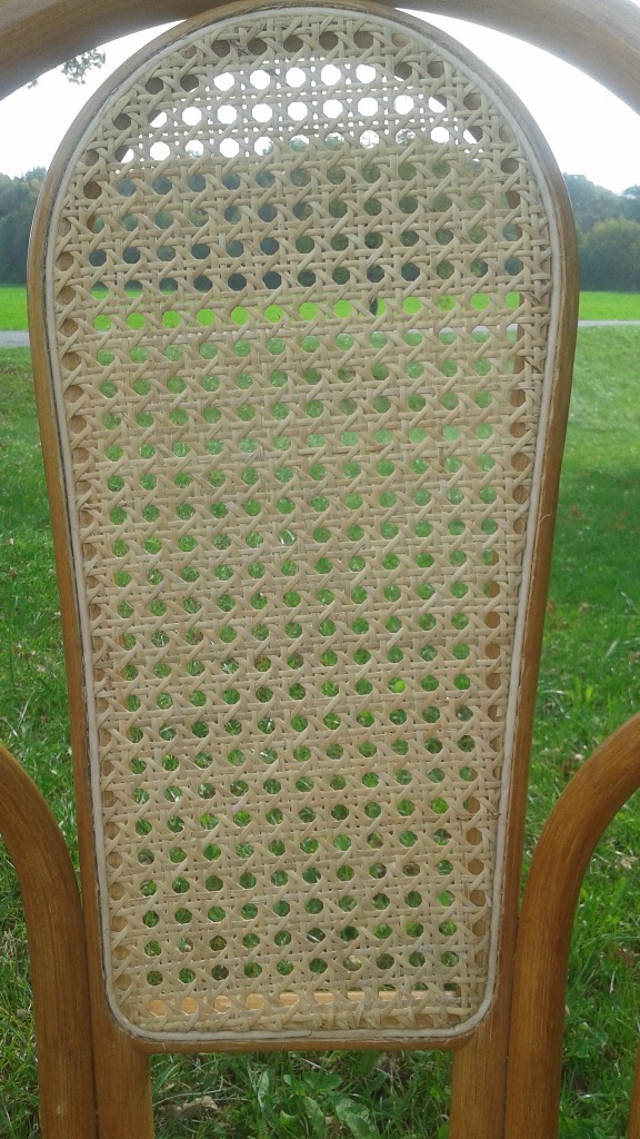 Cannage/ réparation dossier de chaise / Après